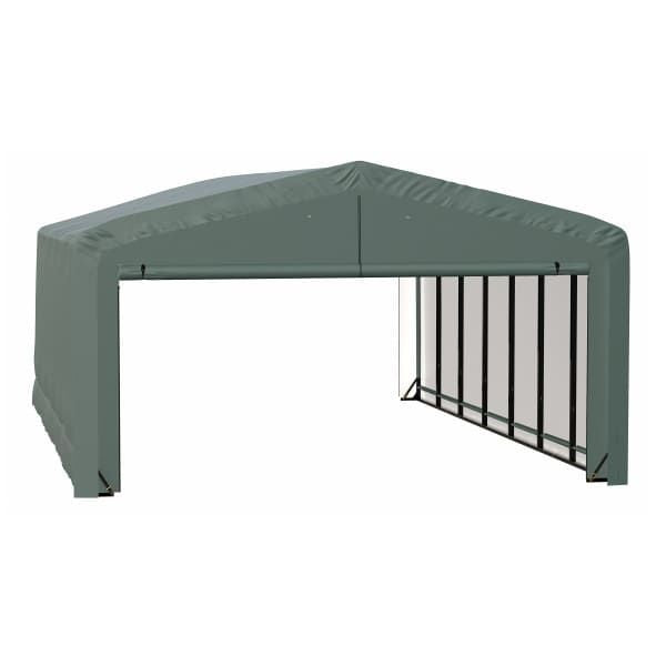 ShelterLogic ShelterTube Wind and Snow-Load Rated Garage, 20 ft. Wide  Green