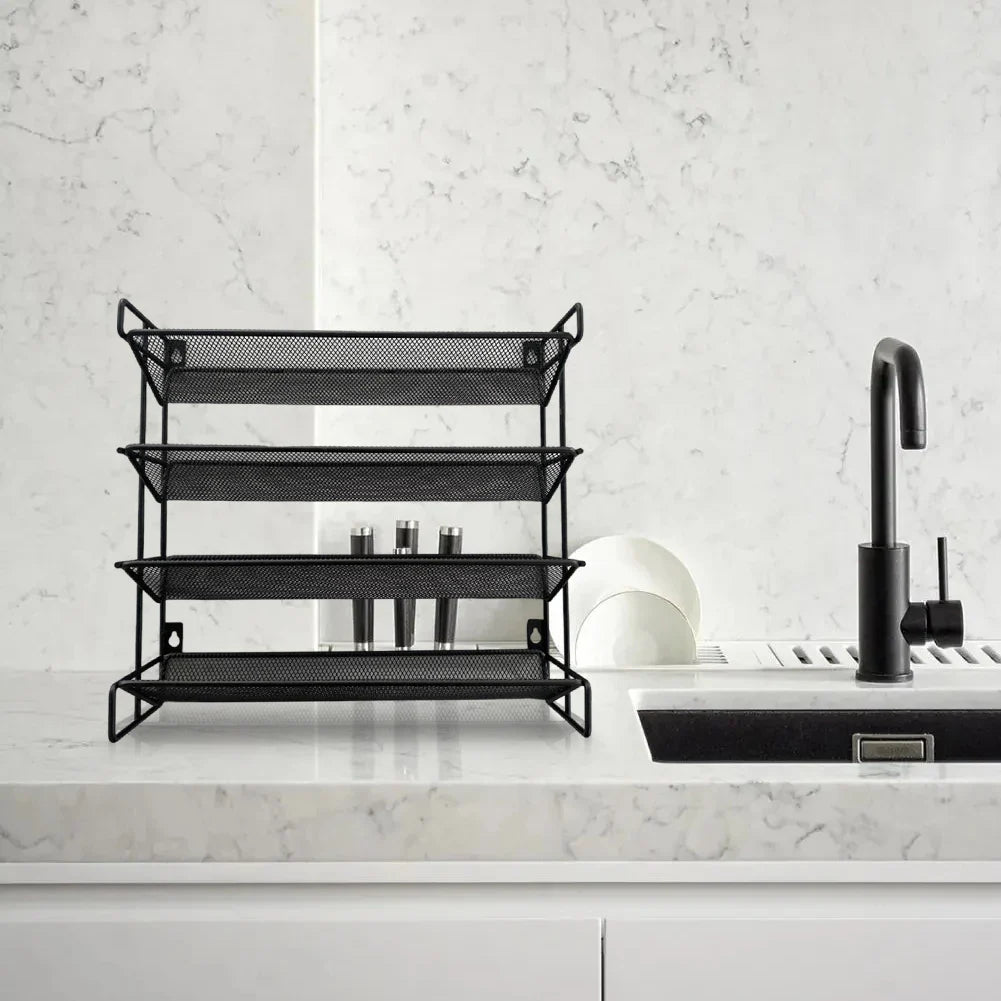 SpiceMaster™ 4-Tier Wall-Mounted Spice Rack