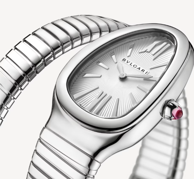 Bulgari Serpenti Tubogas 35mm Silver Dial Watch