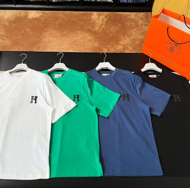 Hermes 2026 "H Cheval" T-shirt Cotton