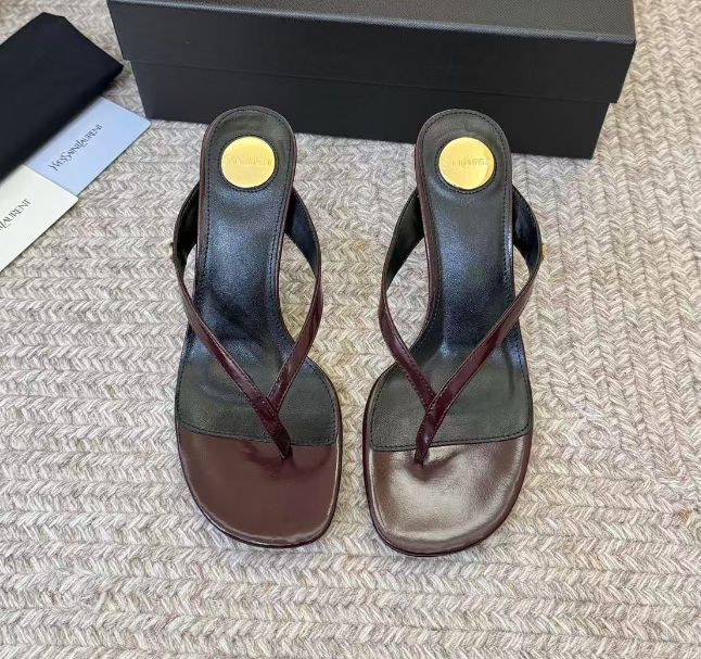 YSL 2026 Sue Thong Mule 80mm Leather