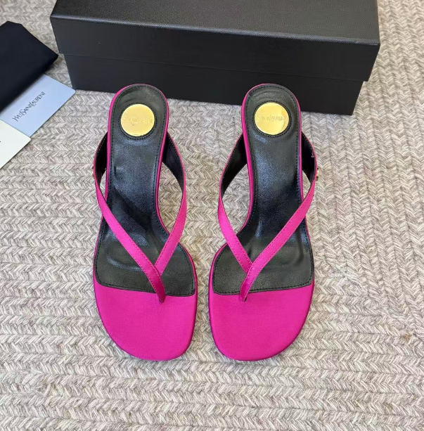 YSL 2026 Sue Thong Mule 80mm Leather