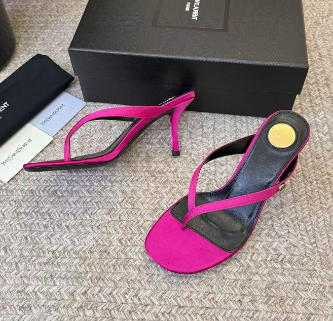 YSL 2026 Sue Thong Mule 80mm Leather