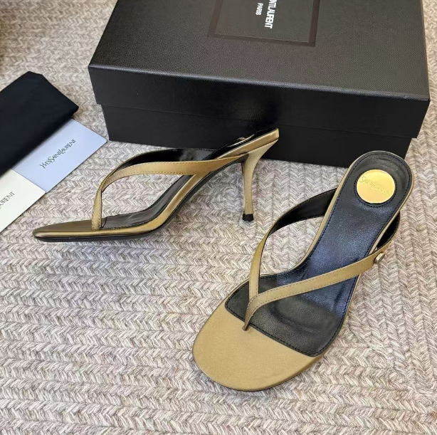 YSL 2026 Sue Thong Mule 80mm Leather