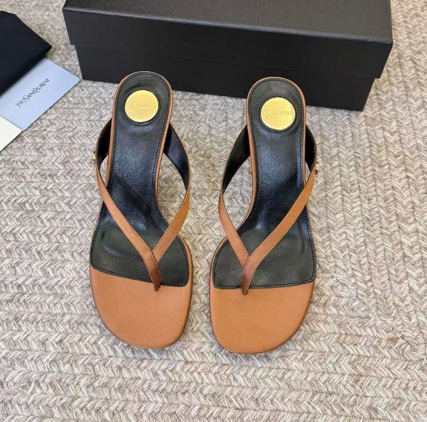 YSL 2026 Sue Thong Mule 80mm Leather