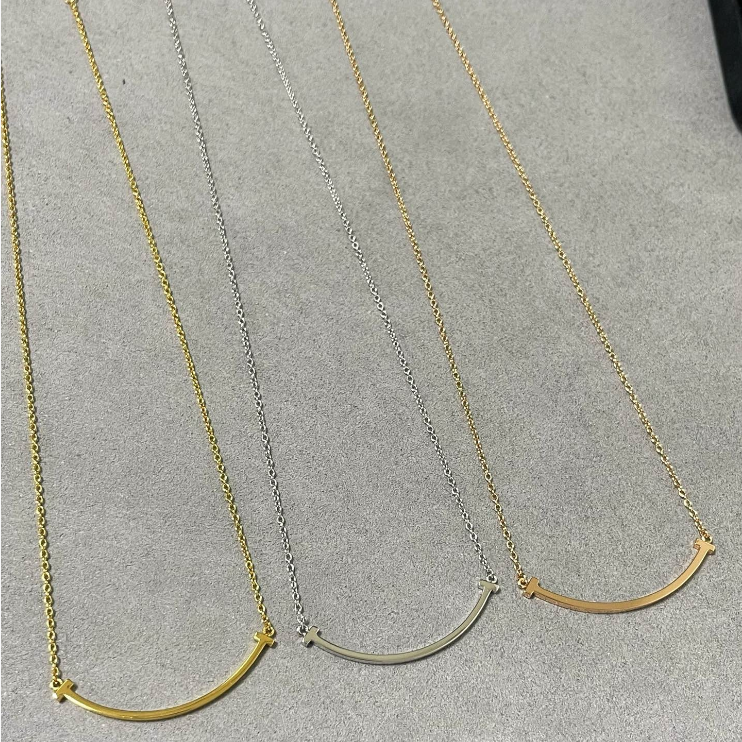 Tiffany & Co. T Medium Smile Necklace