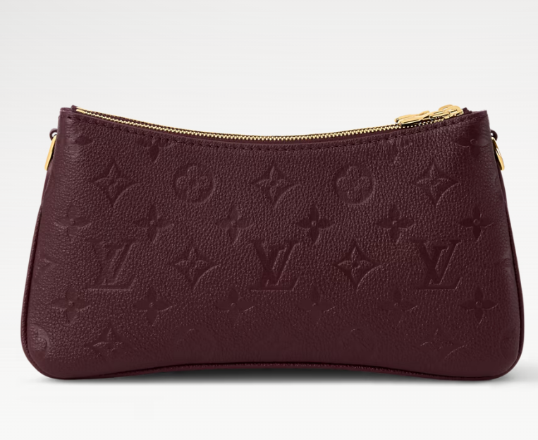LV 2026 Liv Pochette Bag Burgundy 24.5cm Cowhide