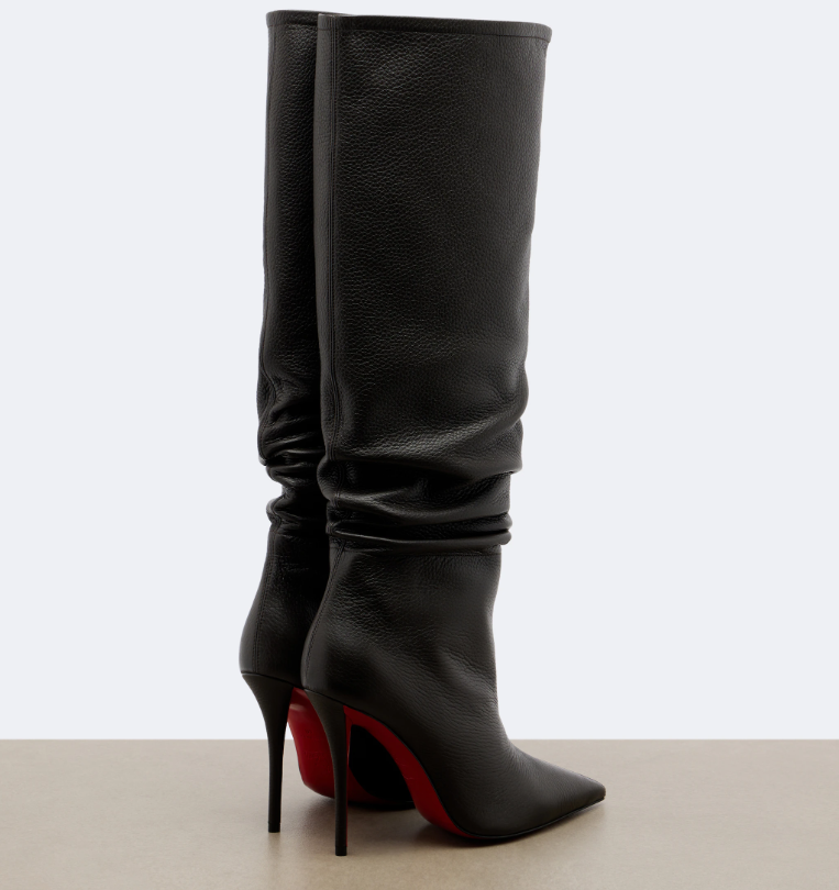 Christian Louboutin 2026 Zependris Knee-high Boot 100mm Black Leather