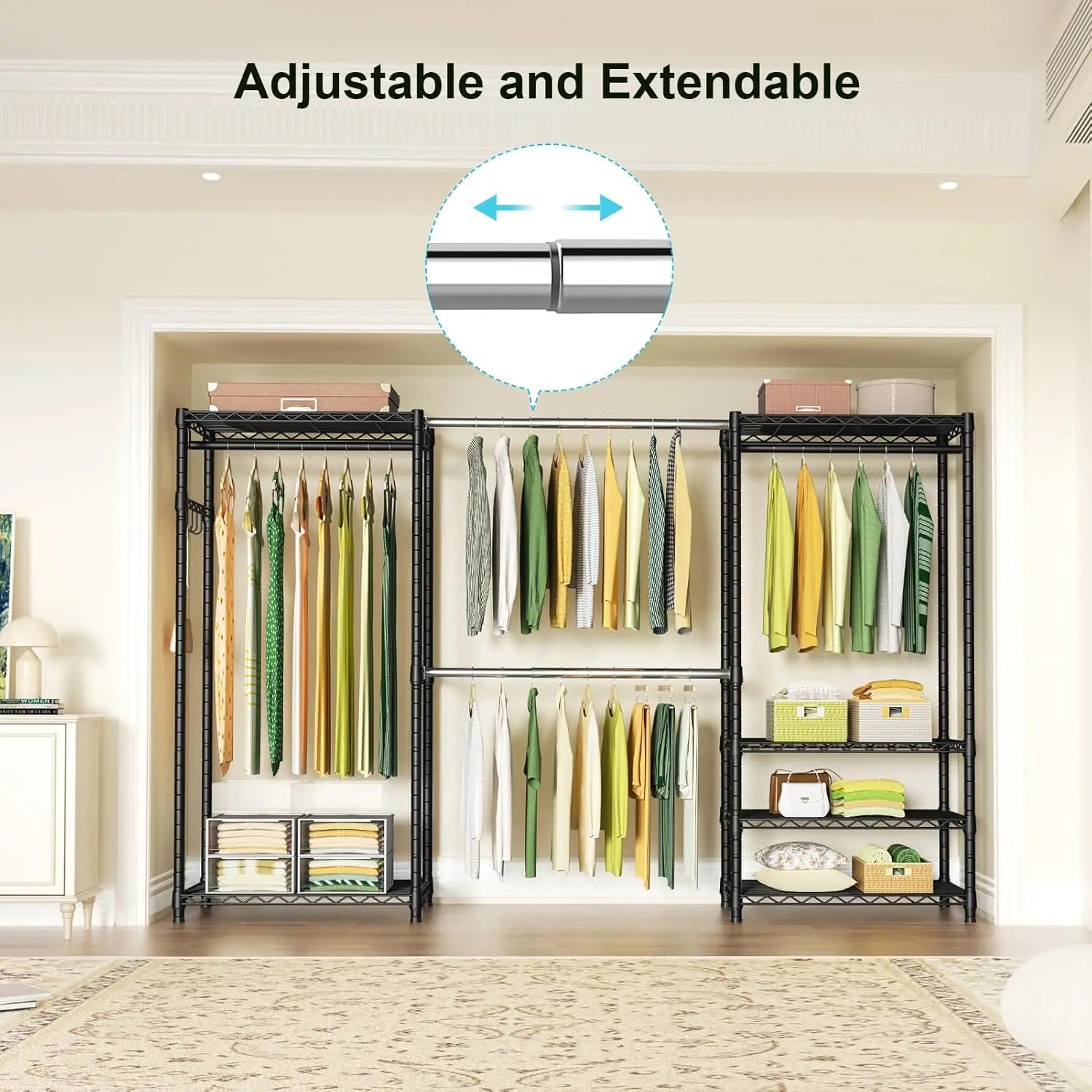 Ulif E1 Heavy-Duty Closet Garment Rack