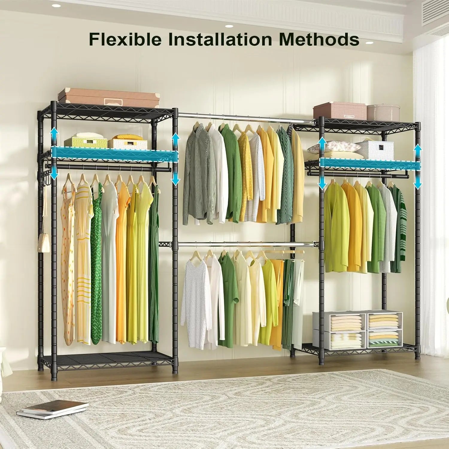 Ulif E1 Heavy-Duty Closet Garment Rack