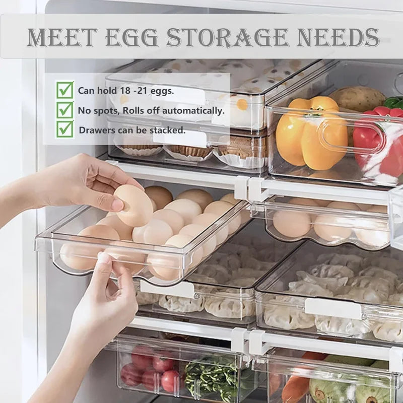 SmartStack™ Egg Storage Bin – Space-Saving Refrigerator Organizer