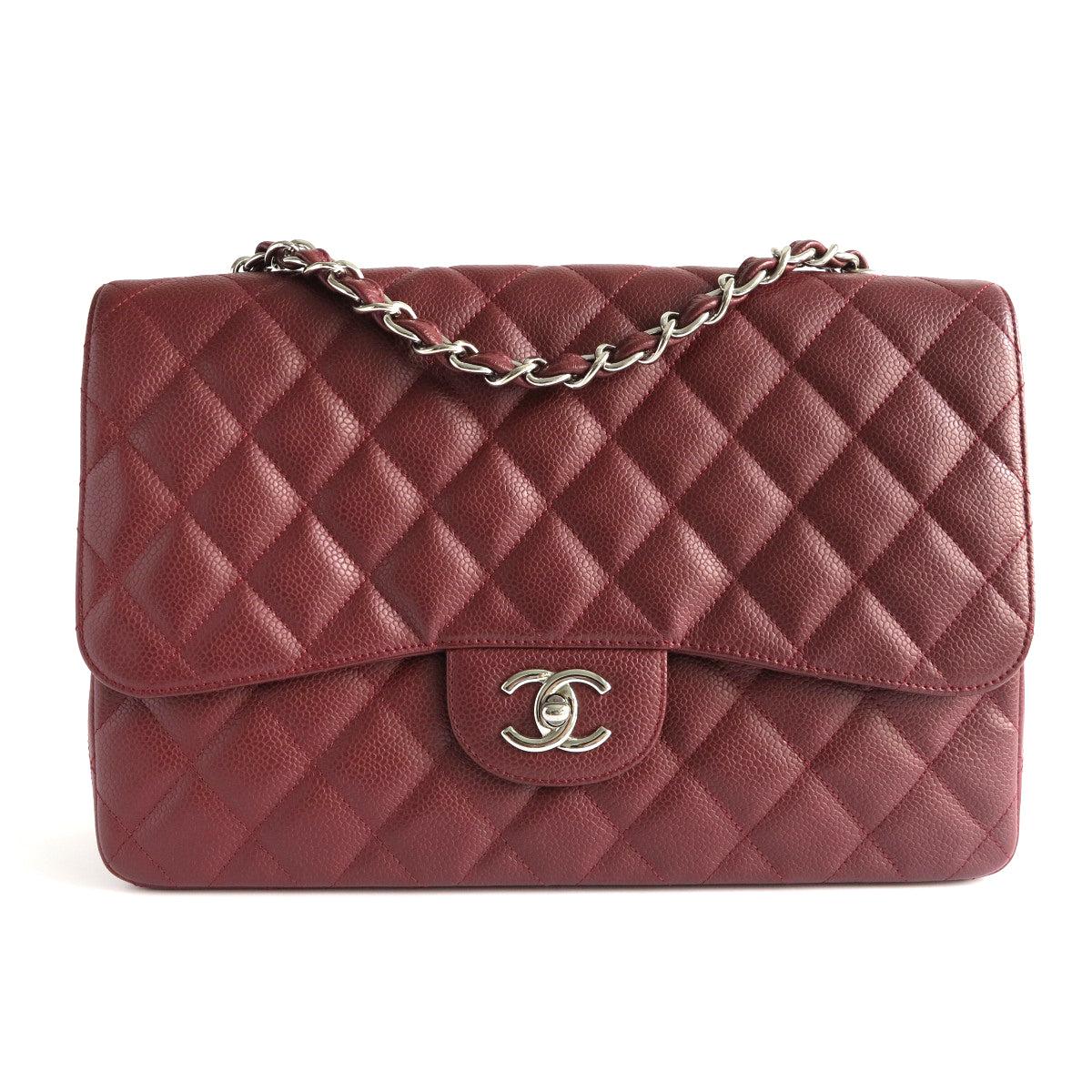 Chanel 2026 Classic Flap Bag Burgundy Textured Calfskin