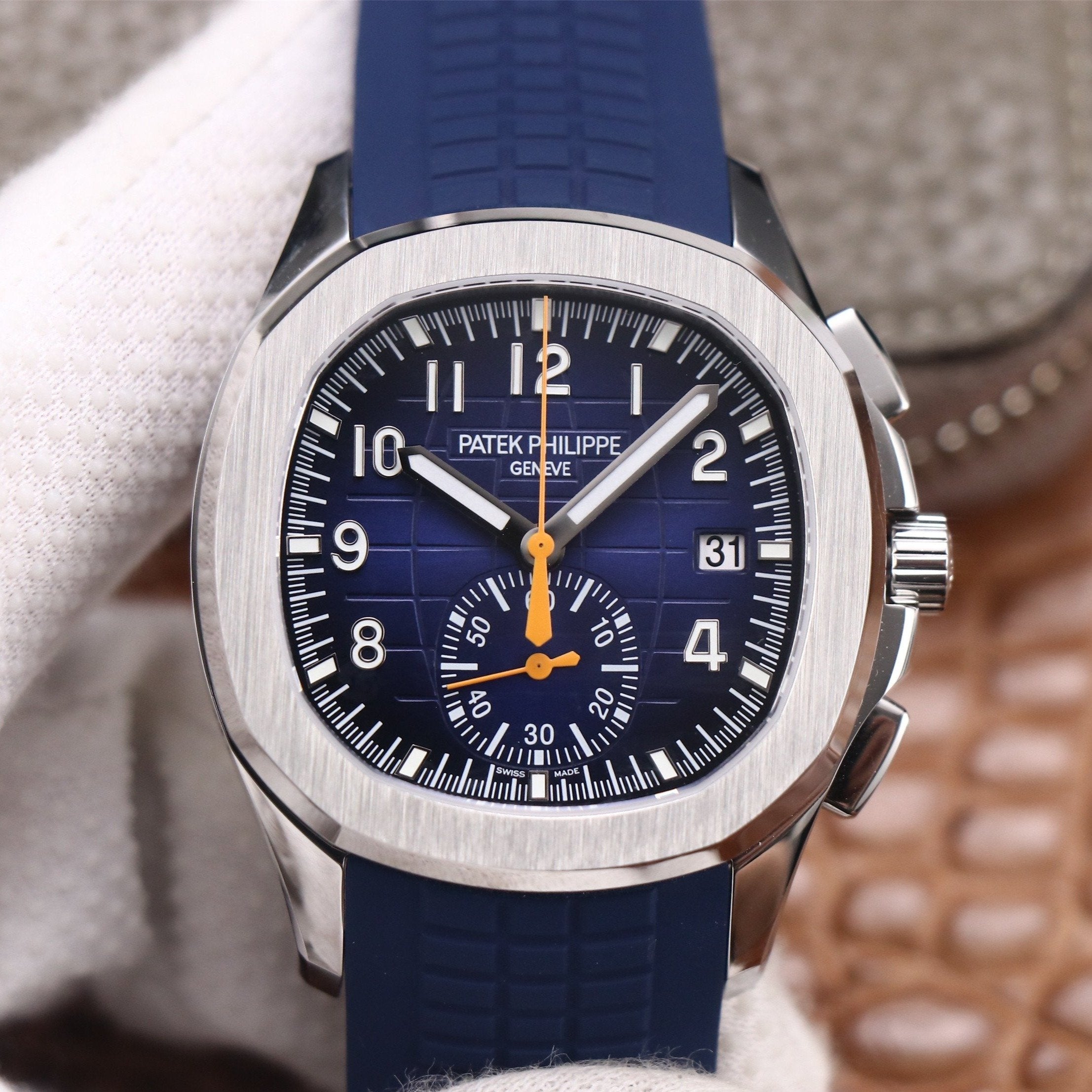 PATEK AQUANAUT CHRONOGRAPH STAINLESS STEEL BLUE