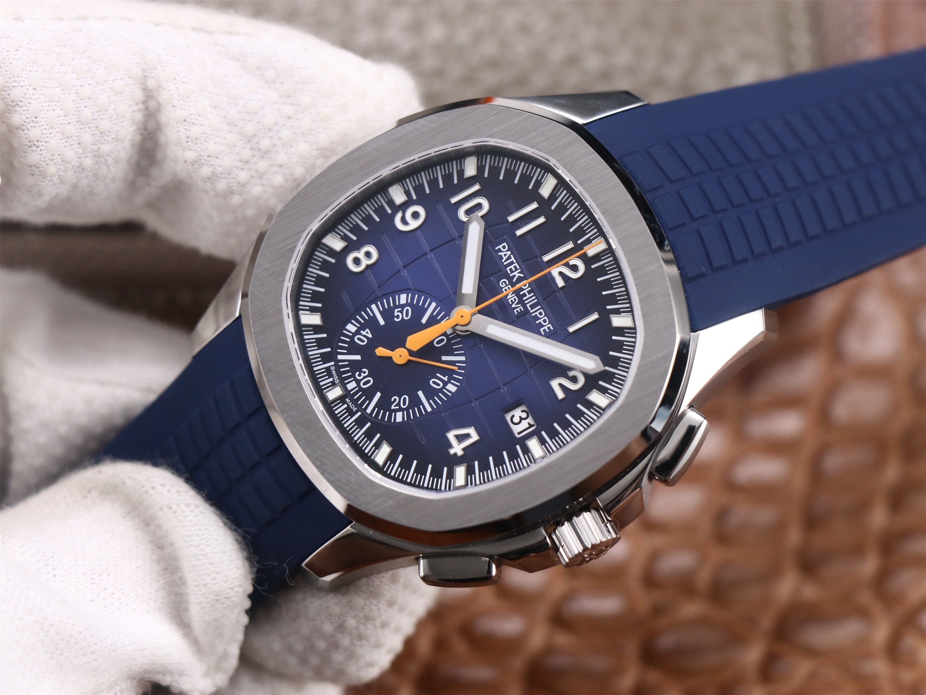 PATEK AQUANAUT CHRONOGRAPH STAINLESS STEEL BLUE