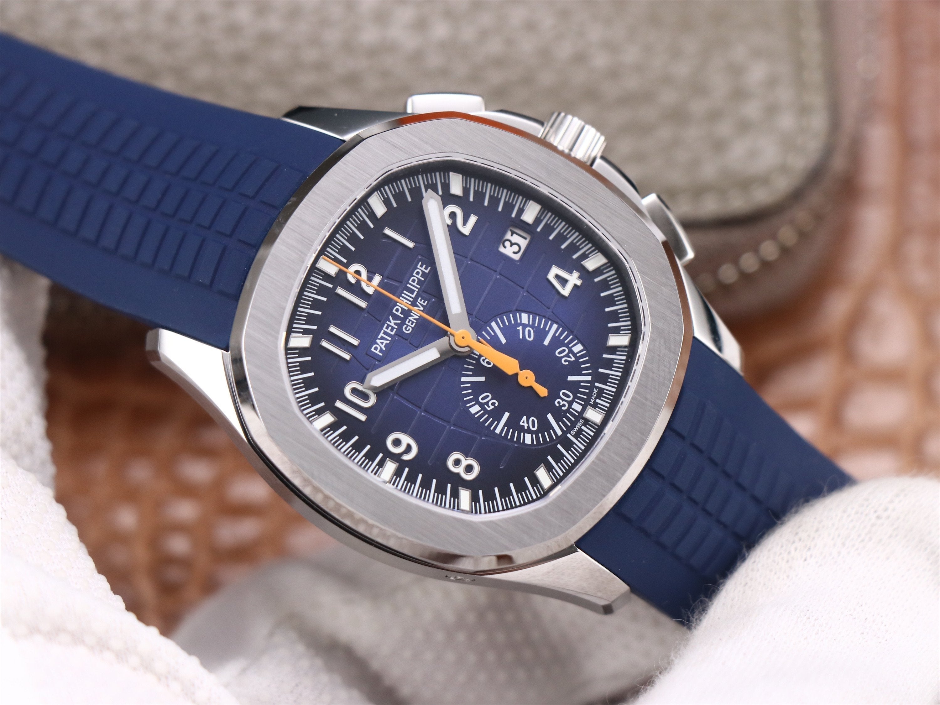 PATEK AQUANAUT CHRONOGRAPH STAINLESS STEEL BLUE
