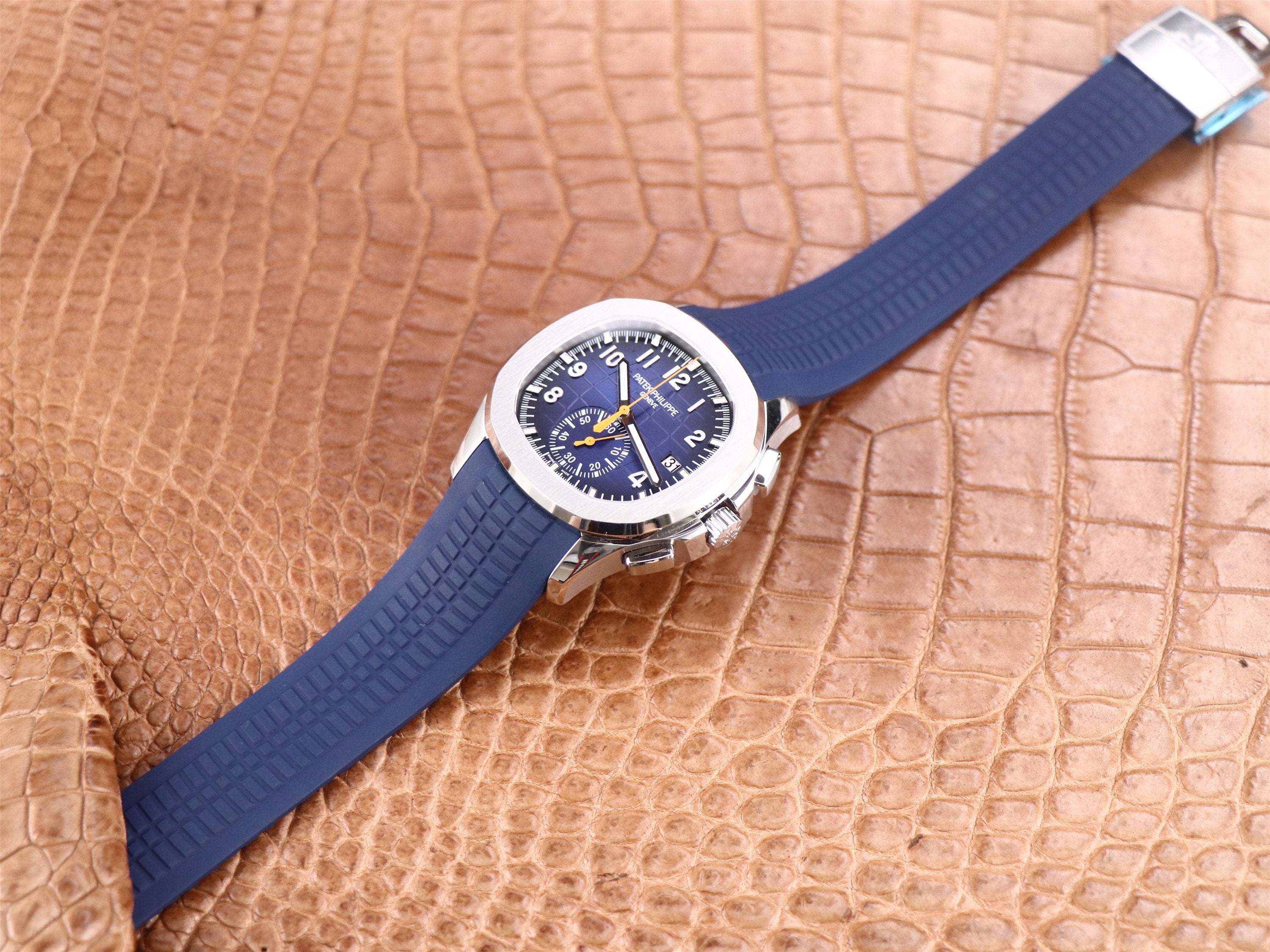 PATEK AQUANAUT CHRONOGRAPH STAINLESS STEEL BLUE