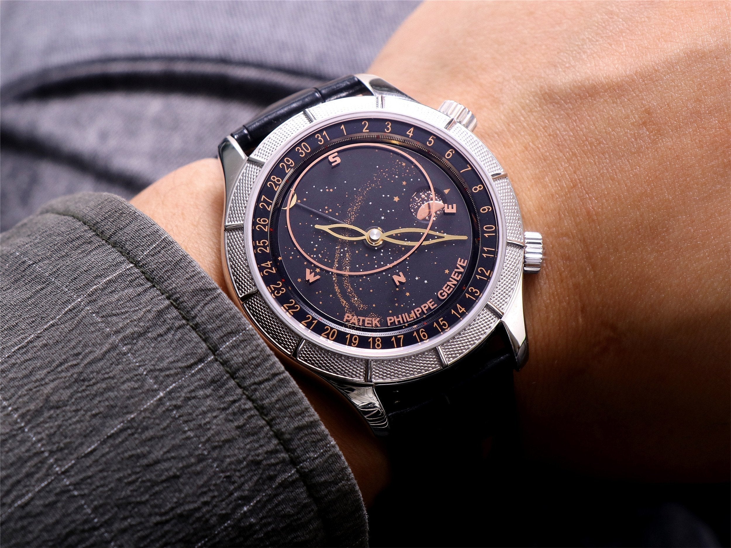 PATEK CELESTIAL GRAND COMPLICATIONS STEEL BLACK DIAL
