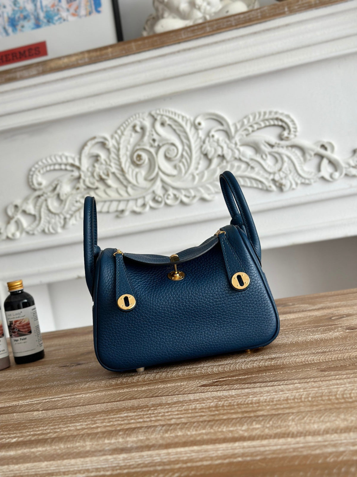 High-end Hermes 2026 Lindy Bag 19cm Togo Leather 4