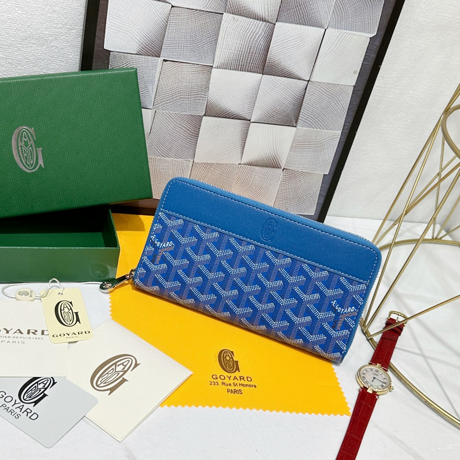 Goyard 2026 Mattignon Large Wallet 20cm Cowhide Canvas 138392