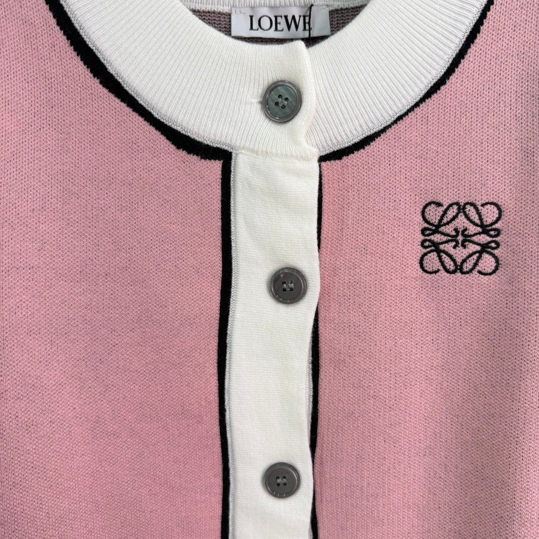 Loewe 2025 Two-tone Cardigan Wool Cashmere 308106