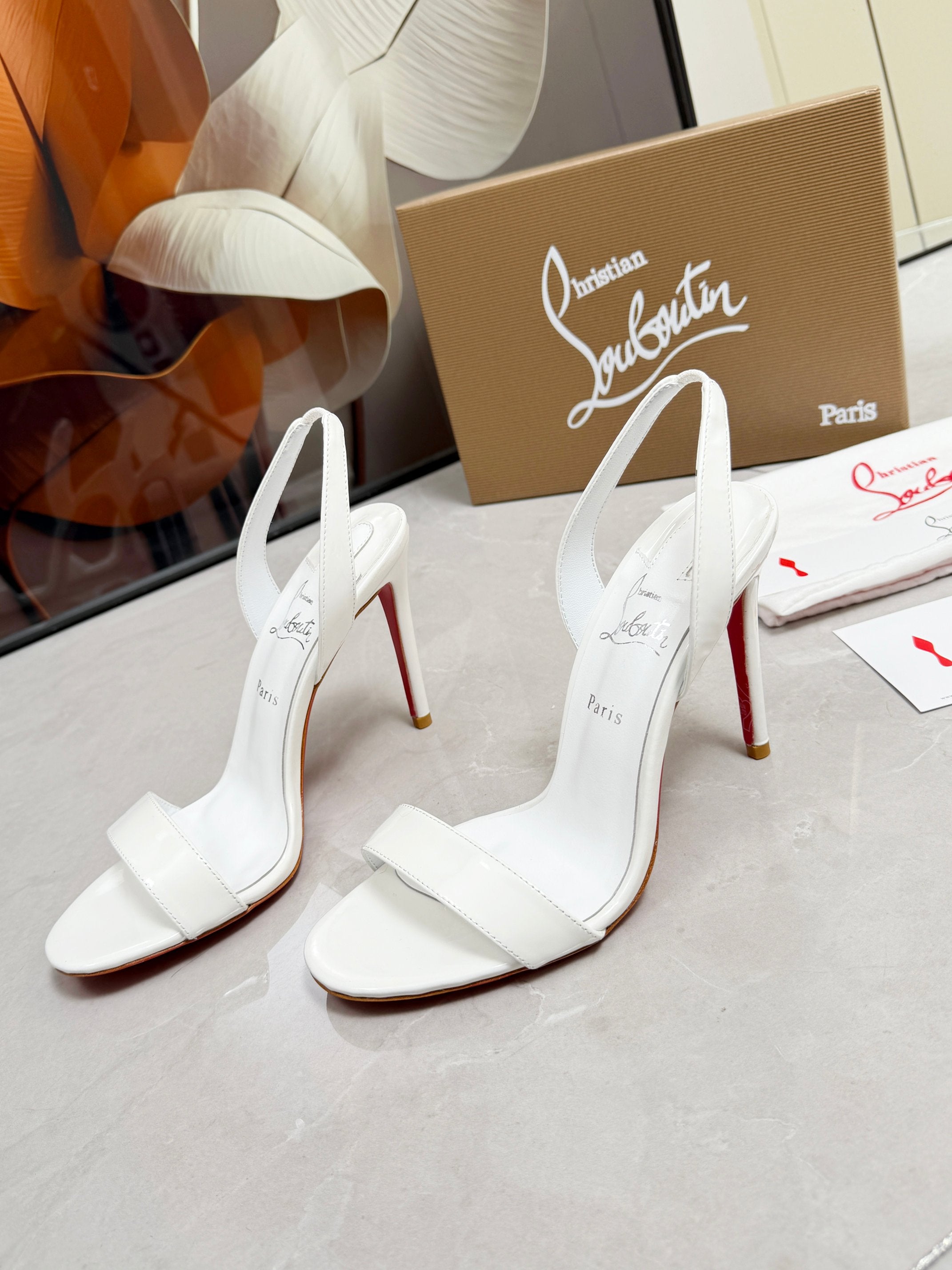 Christian Louboutin Loubi Queen Sandal Patent Leather 838983