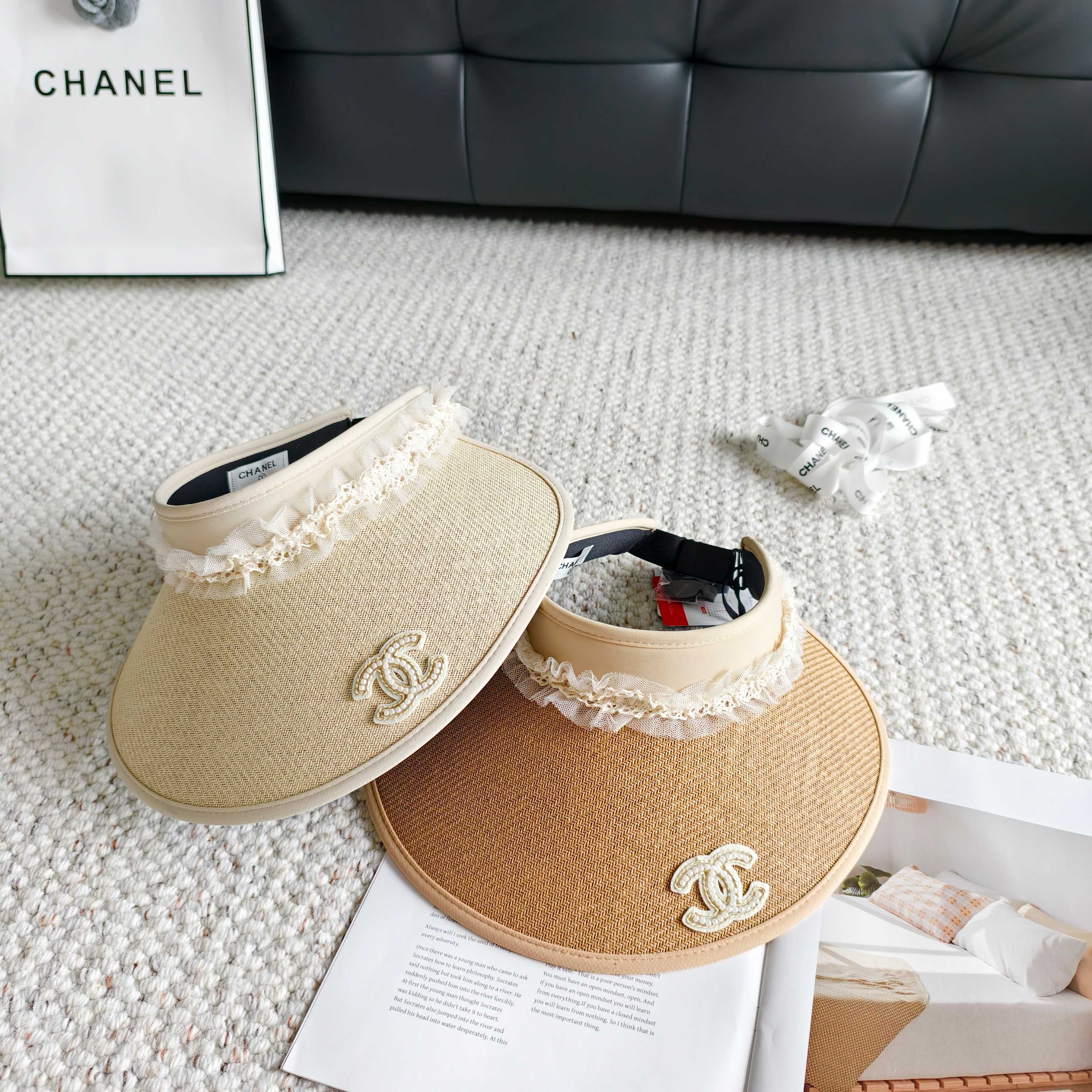 Chanel Lace Visor Hat 299888