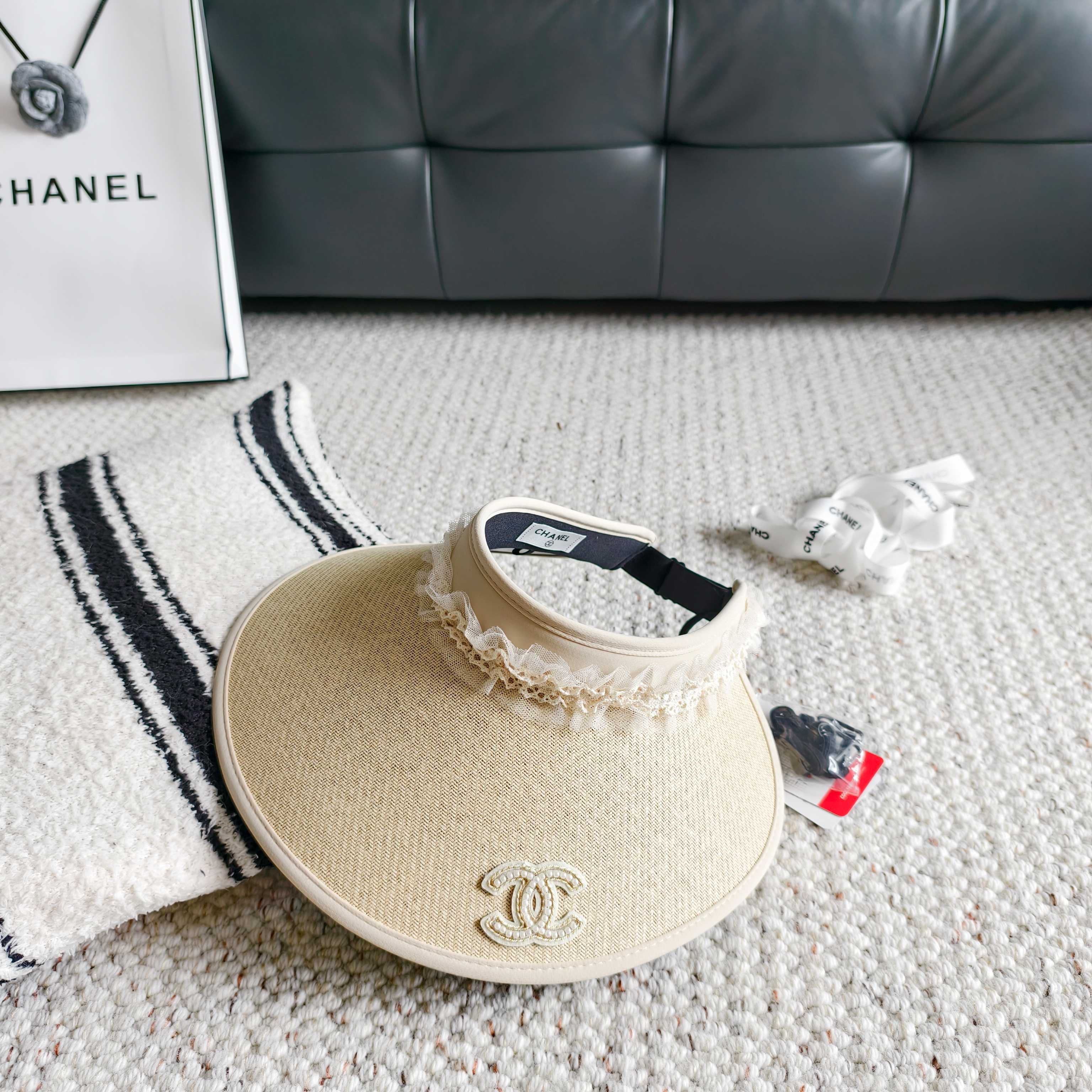 Chanel Lace Visor Hat 299888
