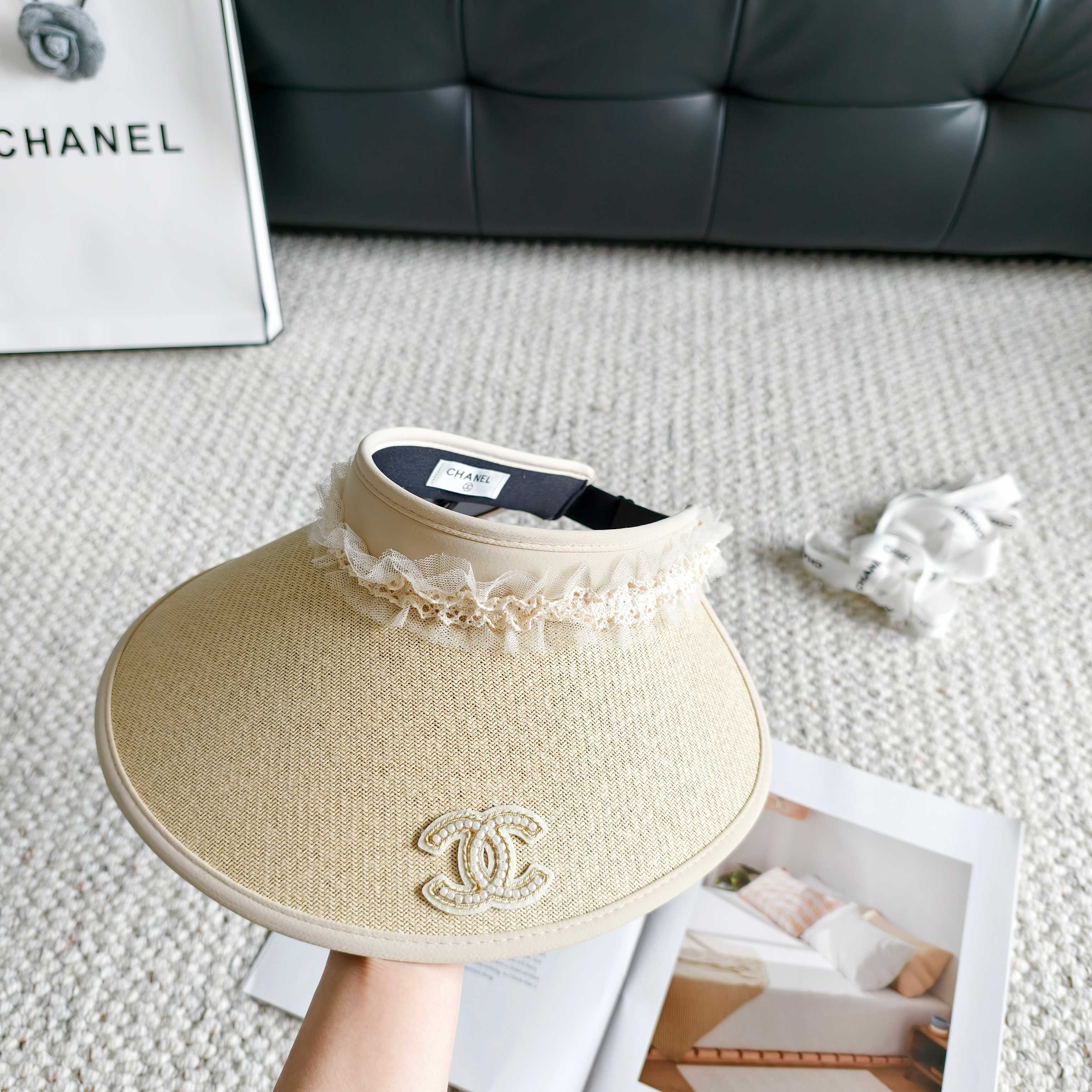 Chanel Lace Visor Hat 299888