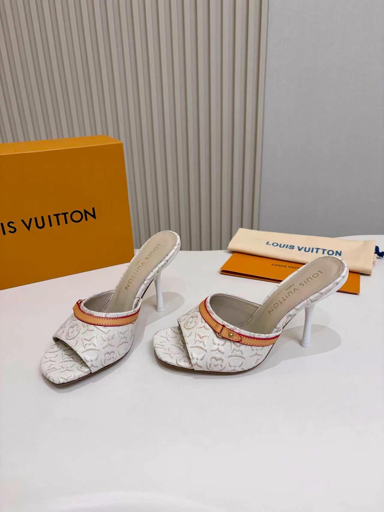 LV 2026 6AM Mule Canvas Leather 957076