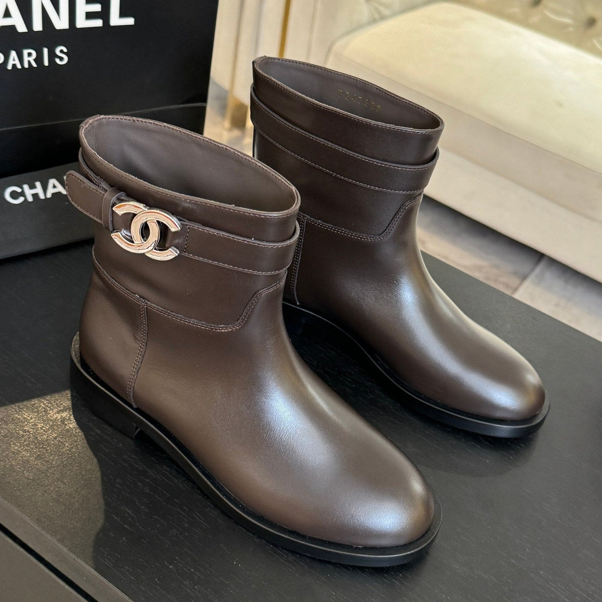 Chanel 2026 Chain Riding Boot Sheepskin 958097