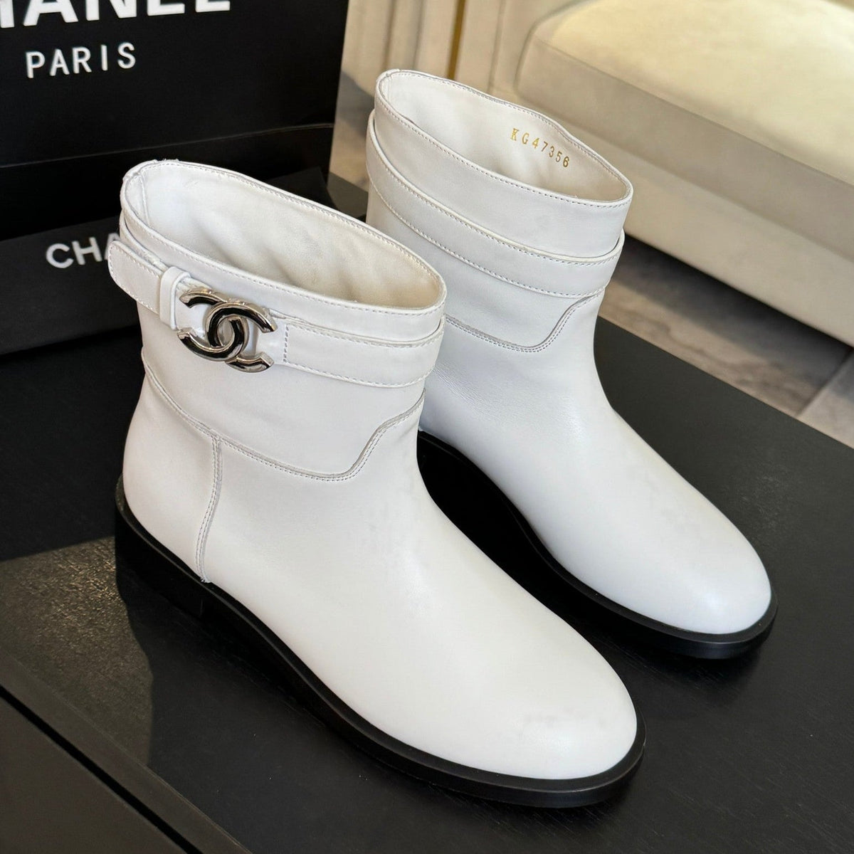 Chanel 2026 Chain Riding Boot Sheepskin 958097