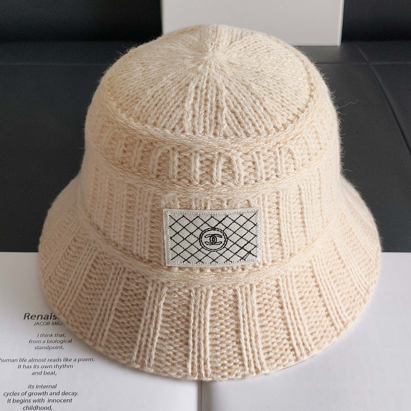 Chanel Knitted Bucket Hat 454077