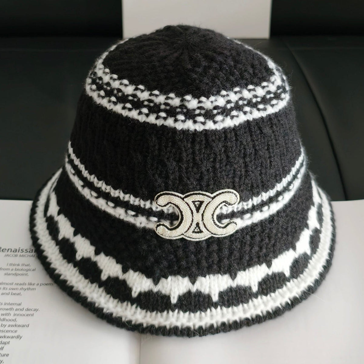 Celine Knitted Bucket Hat 454081