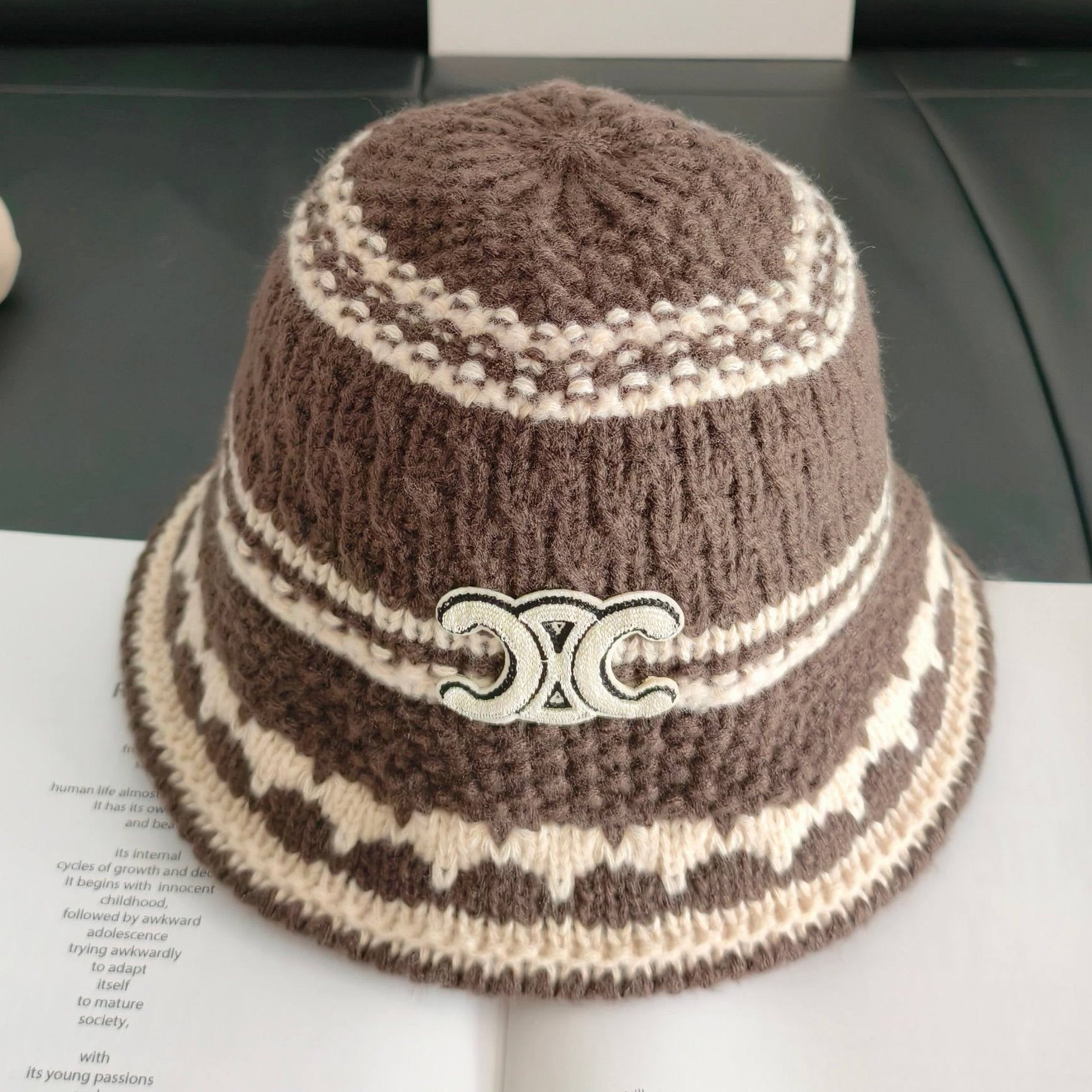 Celine Knitted Bucket Hat 454081