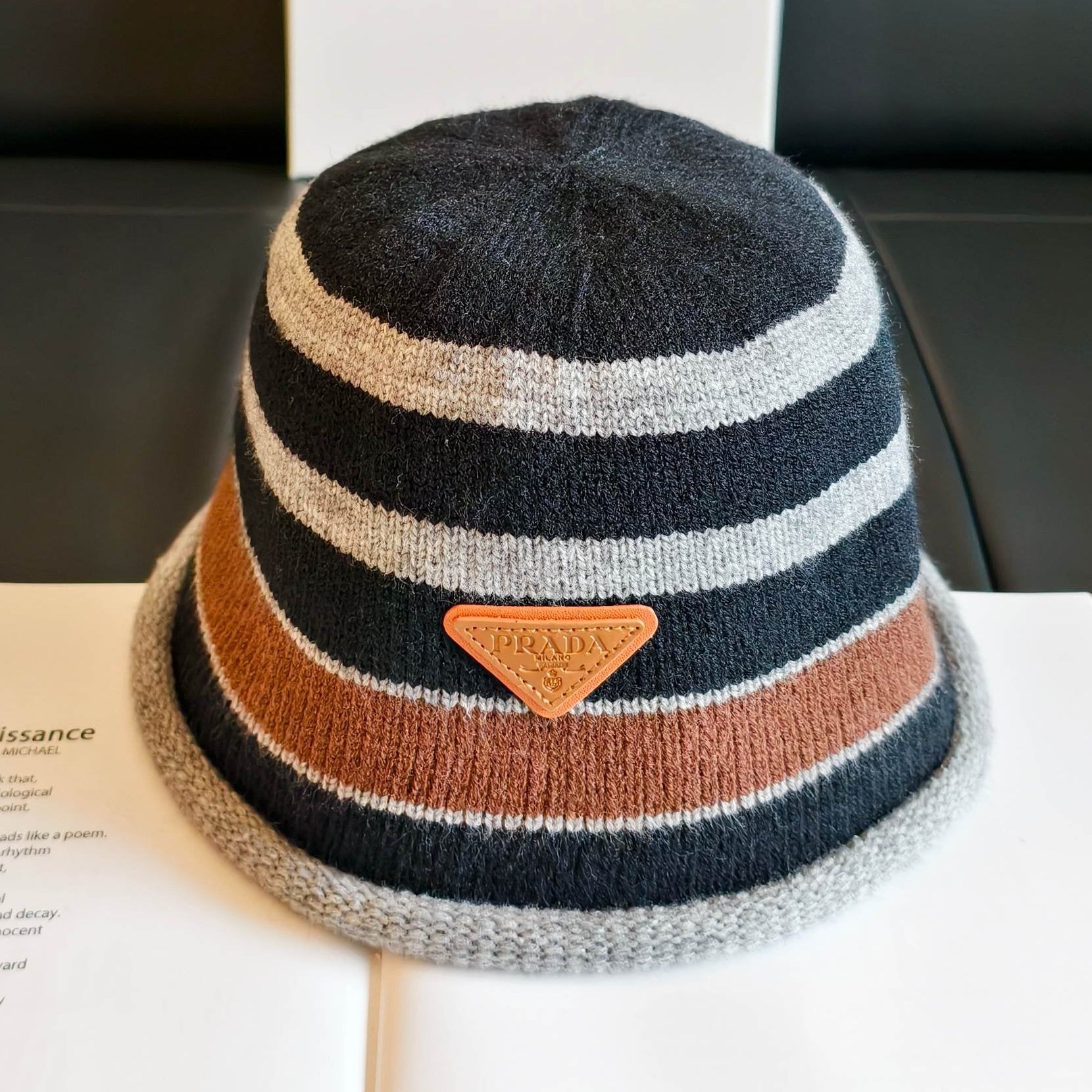 Prada Knit Bucket Hat 454084