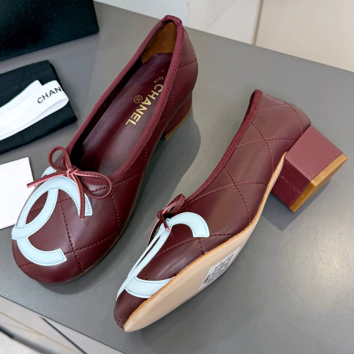 Chanel 2026 Cambon Pumps 45mm Leather 124850
