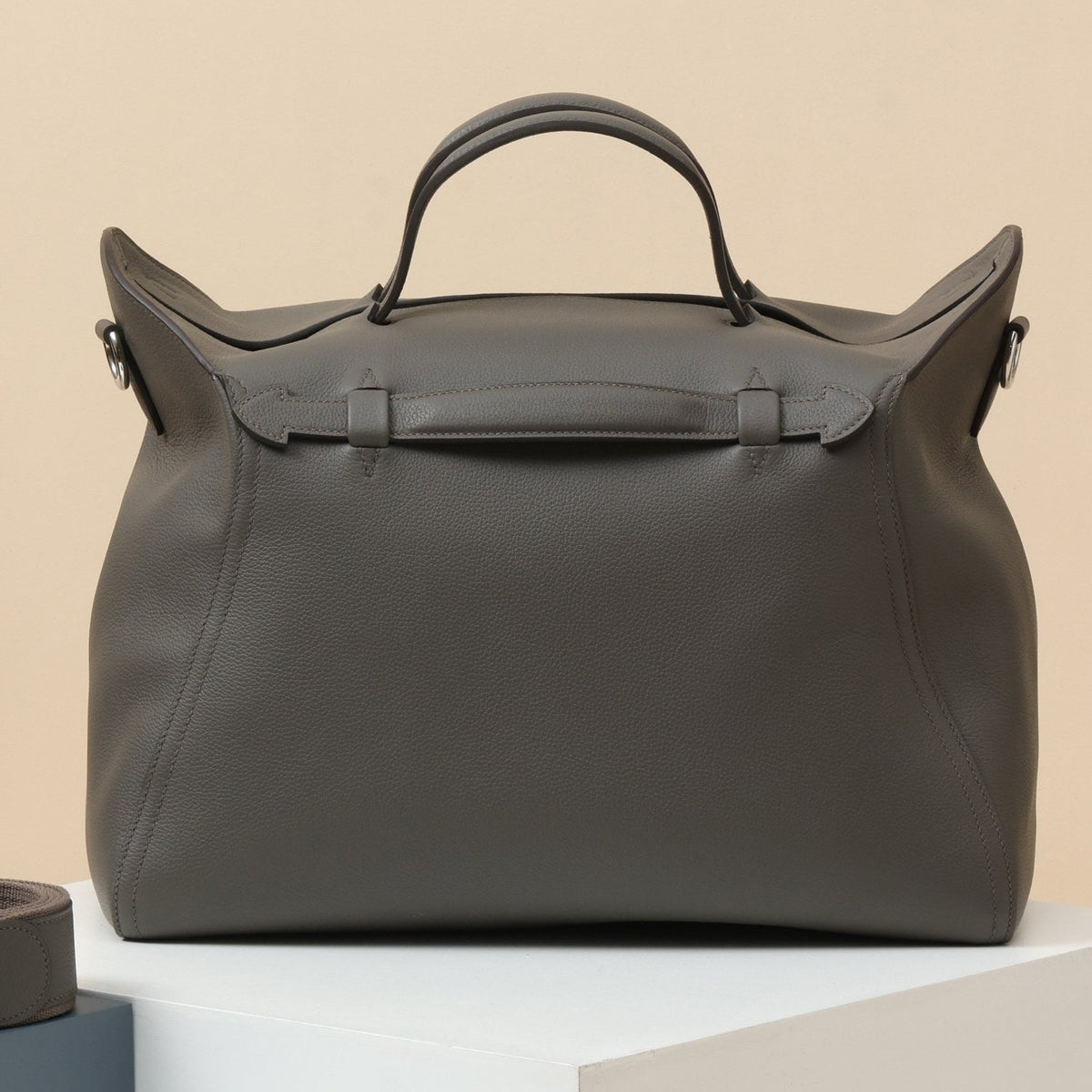 High-end Hermes 2026 Oxer Bag 35cm Evercolor Leather