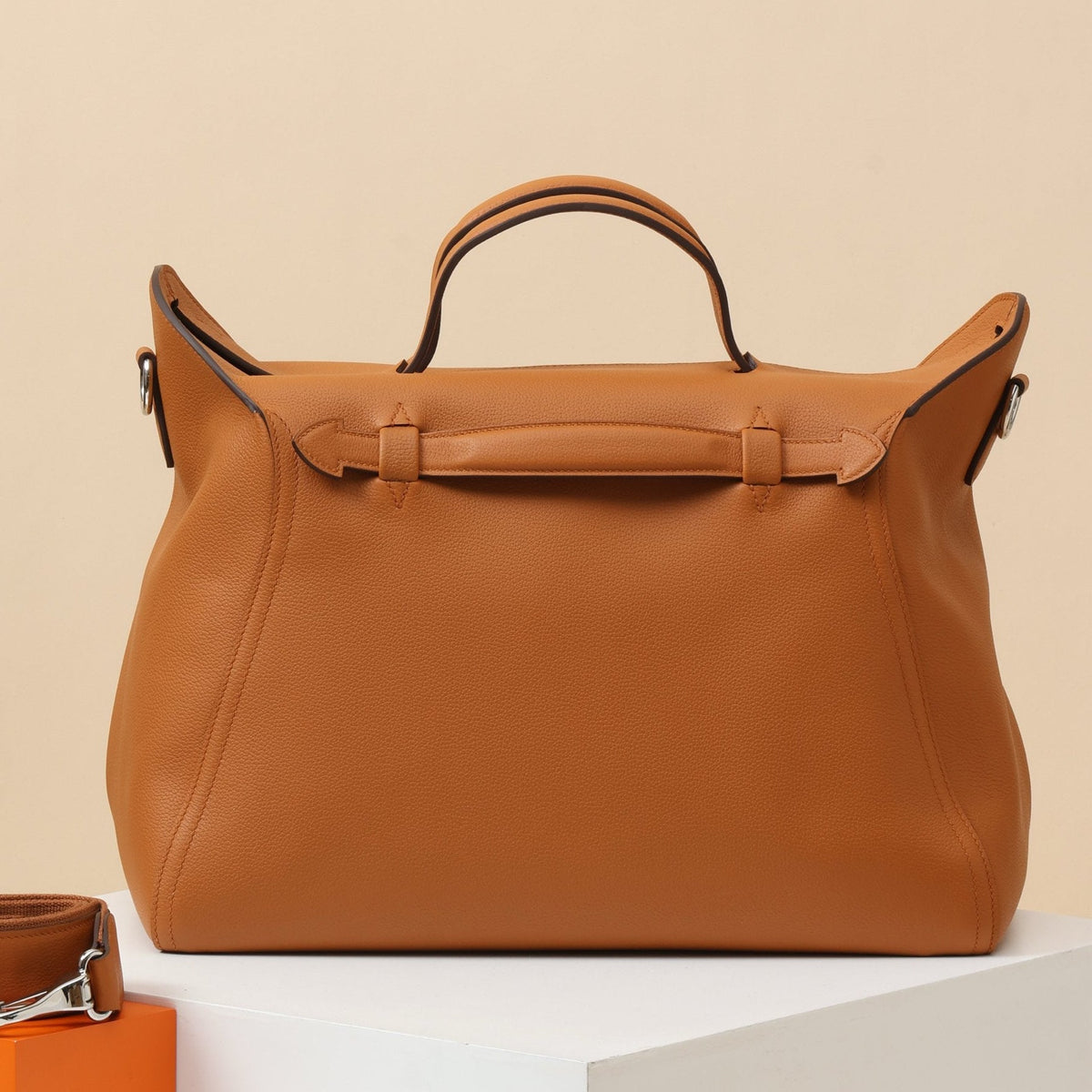 High-end Hermes 2026 Oxer Bag 35cm Evercolor Leather