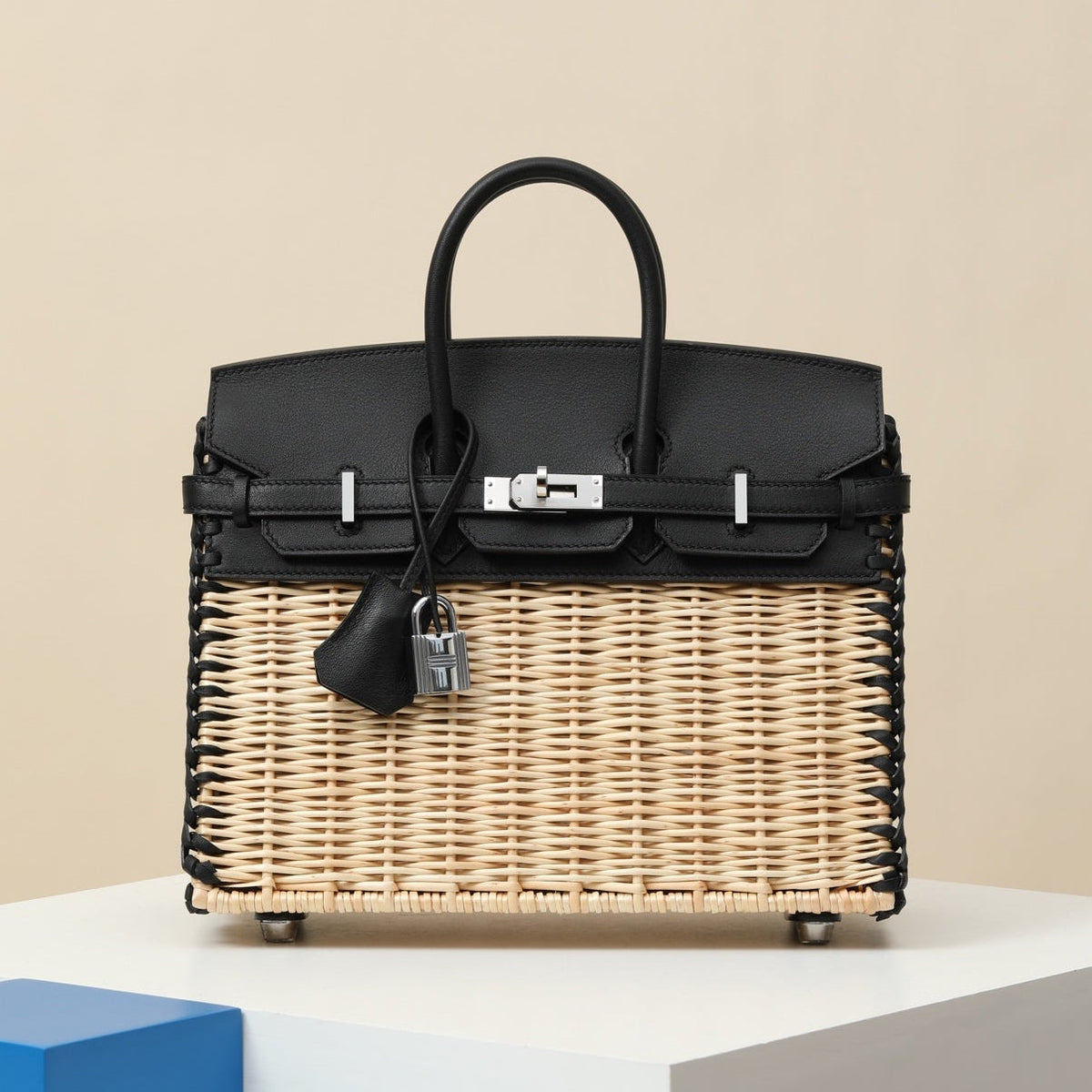High-end Hermes 2026 Birkin Picnic Bag 25cm Swift Rattan