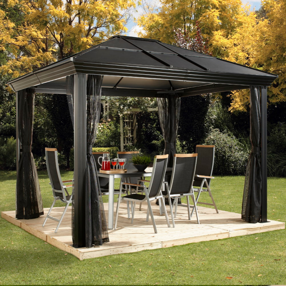 Sojag Cambridge Hardtop Gazebo With Mesh