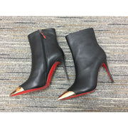 CL Calamijane Ankle Boots 100mm Calf Leather Black