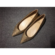 CL Pigalle Ballet Flats Strass Embellished Gold
