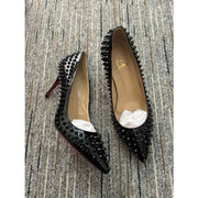 CL Pigalle Spikes Pumps 85mm Patent Leather Black