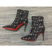 CL So Kate Booty Ankle Boots 100mm Toile Splash Multicolor