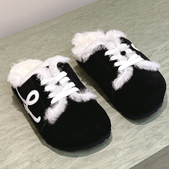 Loewe 2026 Birkenstock Furry Mule Suede 654285