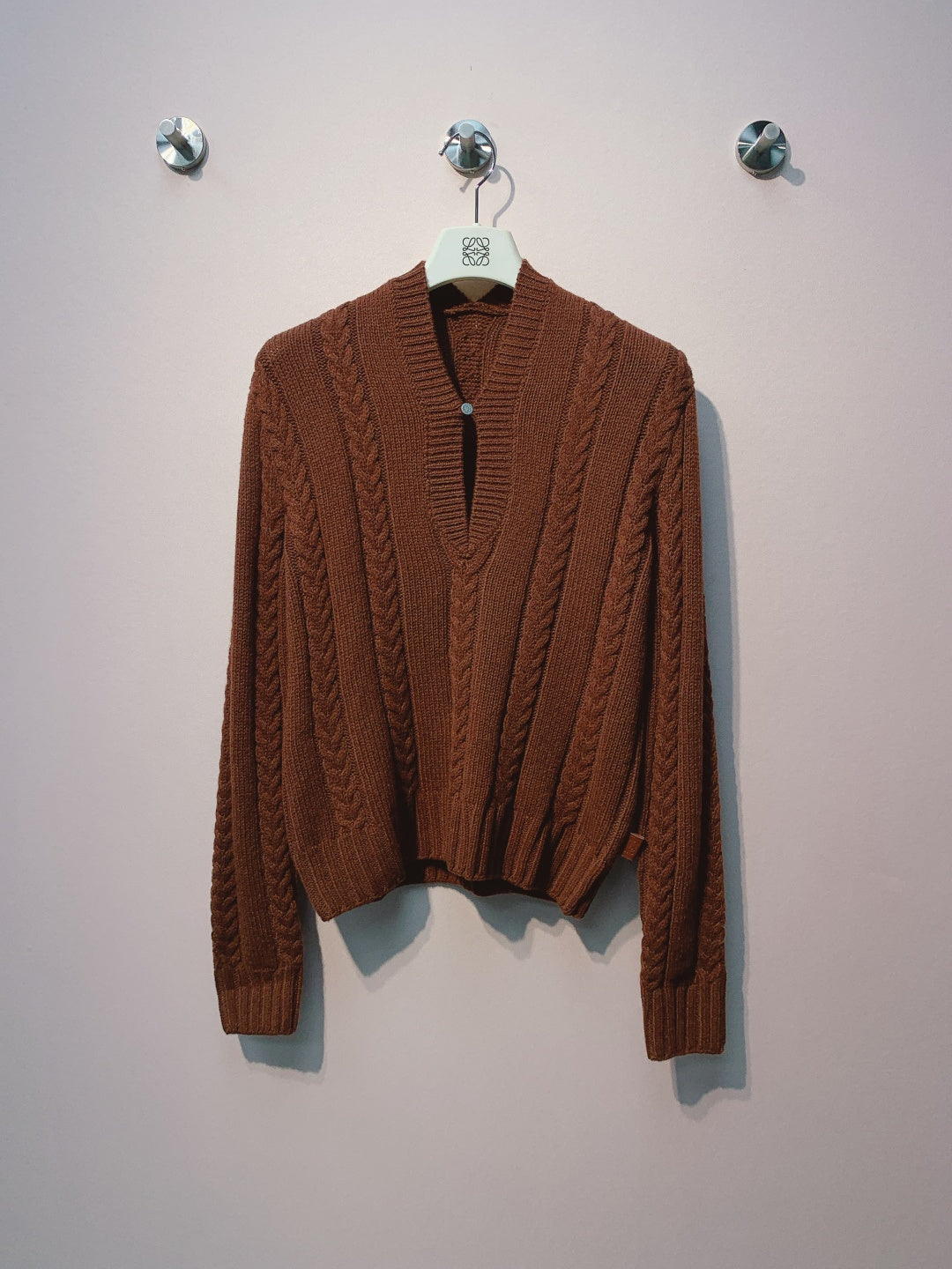 Loewe 2025 Sweater Gray and Brown Wool 315946