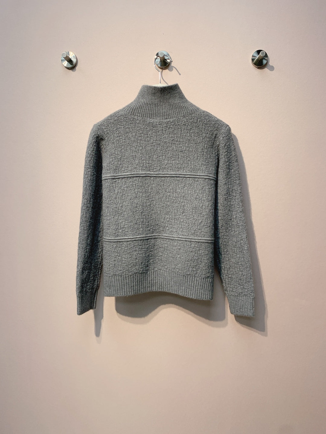 Loewe 2025 Cardigan White and Grey Wool 327437