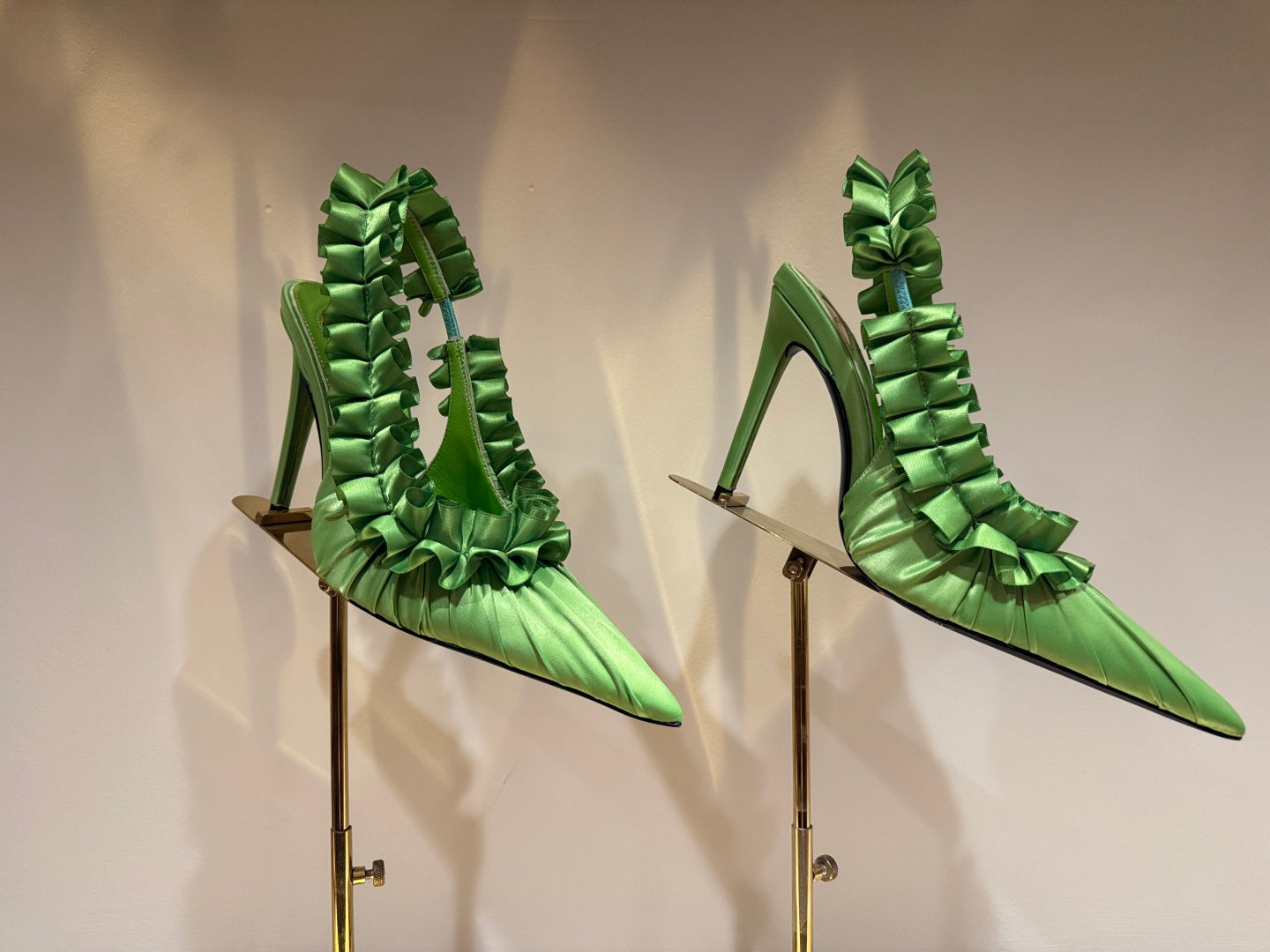 YSL 2026 Madeleine Slingback 110mm Silk Leather