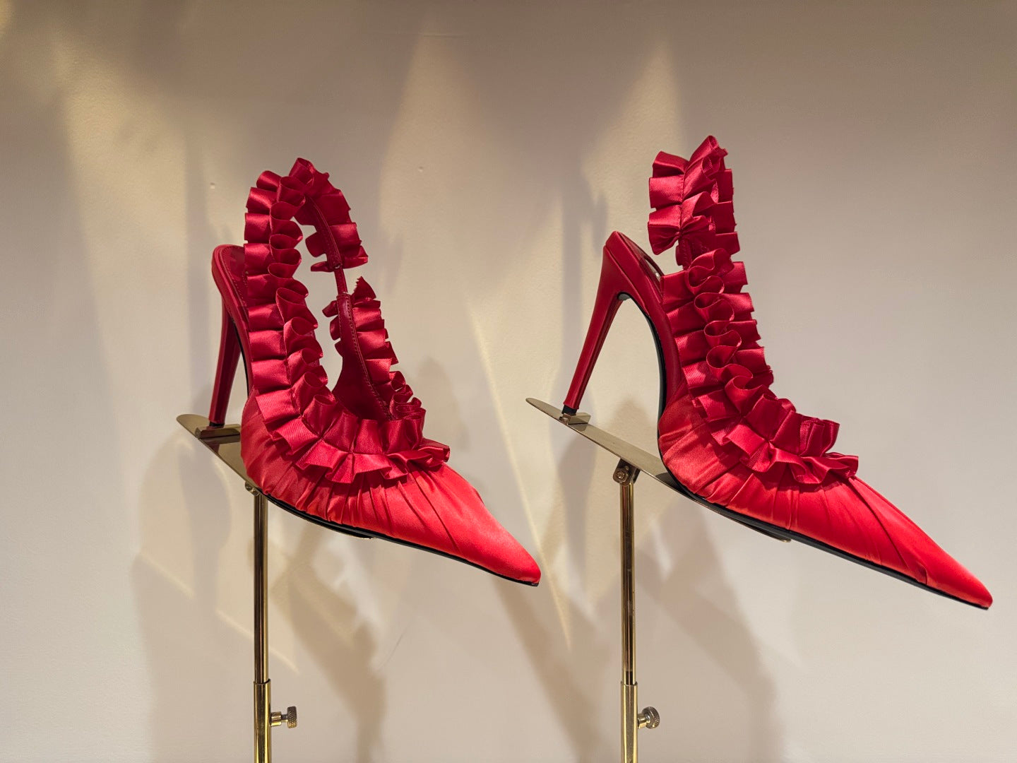 YSL 2026 Madeleine Slingback 110mm Silk Leather