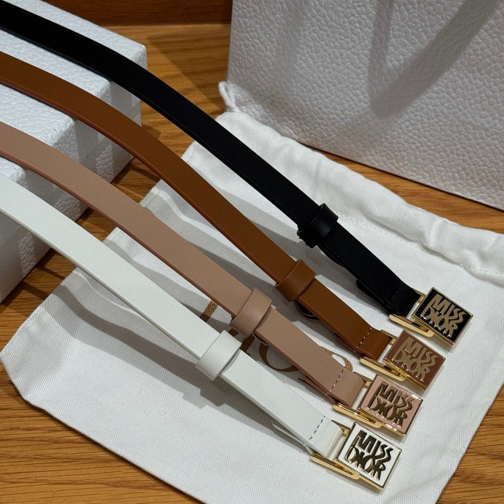 Dior 2026 Miss Dior Belt 15mm Smooth Calfskin
